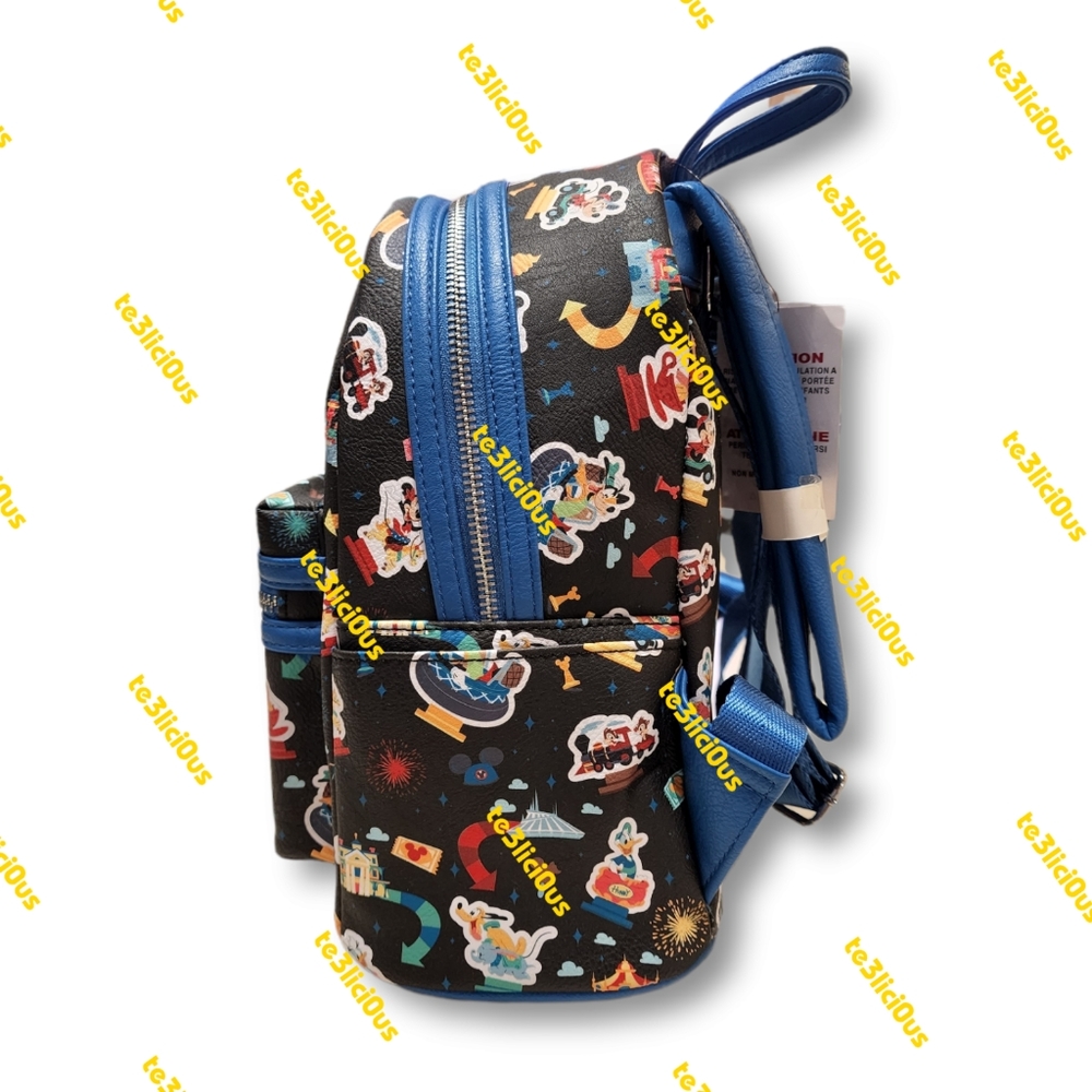 DISNEYLAND LOUNGEFLY PARK ICONS BACKPACK - Picture 3 of 7